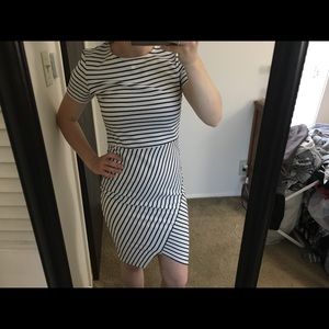 Black and white striped Zara dress